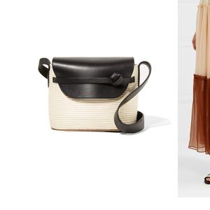 Cesta collective lady leather trim summer woven bag